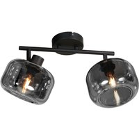 Mexlite - spot - Tenebris - schwarz - glas rauchglas - von STEINHAUER