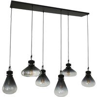 Pendelleuchte Esstischlampe Hängelampe Rauchglas 6 flammig Wohnzimmerleuchte Pendelleuchte Esstischlampe Hängelampe Rauchglas 6 flammig Wohnzimmerleuchte von STEINHAUER
