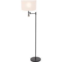 Stehlampe - Stang - schwarz - metall stoff - - Steinhauer von STEINHAUER