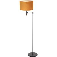 Stehlampe - Stang - schwarz - metall veloursstoff - - Steinhauer von STEINHAUER