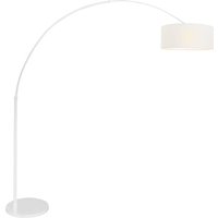 Steinhauer - stehlampe - Sparkled Light - weiß - leinen metall - von STEINHAUER