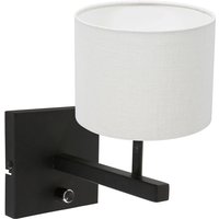 Steinhauer - wandleuchte - Stang - schwarz - leinen metall - Steinhauer - wandleuchte - Stang - schwarz - leinen metall - von STEINHAUER