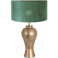 Tischlampe - Brass - bronze - metall veloursstoff - - Steinhauer von STEINHAUER