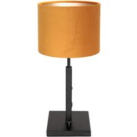 Tischlampe - Stang - schwarz - metall veloursstoff - - Steinhauer von STEINHAUER