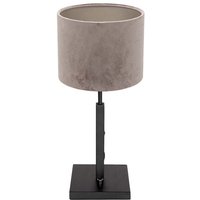 Tischlampe - Stang - schwarz - metall veloursstoff - - Steinhauer von STEINHAUER