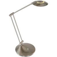 Steinhauer - led Tischleuchte Zodiac in Silber und Weiß 6W 700lm - grey von STEINHAUER