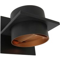 Steinhauer - Wandleuchte Wandlampe Schlafzimmerleuchte 1 flammig rund Down schwarz led b 14 cm von STEINHAUER