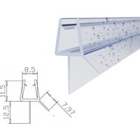 Duschdichtung Wasserabweiser Ersatzdichtung gerade unten für 8 mm Glasstärke Länge 60 cm - Witen&nock von WITEN&NOCK