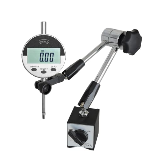 SET 2-tlg STEINLE Magnetstativ SET mit Digital Messuhr 25 mm Magnet Stativ Messuhrhalter Messstativ mit Zentralklemmung SET 2-tlg STEINLE Magnetstativ SET mit Digital Messuhr 25 mm Magnet Stativ Messuhrhalter Messstativ mit Zentralklemmung von STEINLE