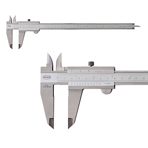 STEINLE 1102 Taschen Messschieber 300 mm mit Feststellschraube, Ablesung: 0,05 mm DIN862 - inkl. Gewindetabelle STEINLE 1102 Taschen Messschieber 300 mm mit Feststellschraube, Ablesung: 0,05 mm DIN862 - inkl. Gewindetabelle von STEINLE