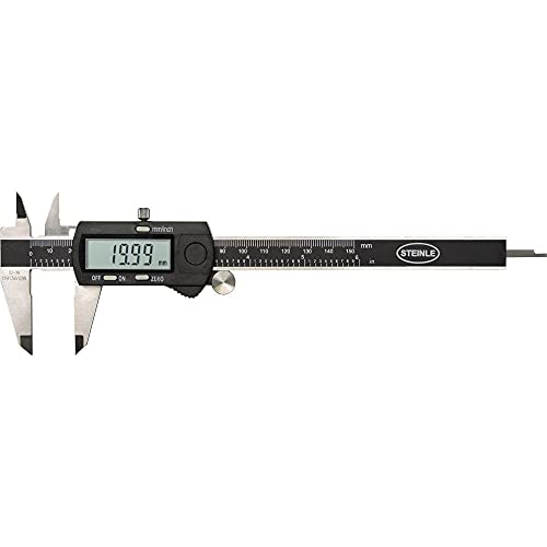 STEINLE 1321 Digital Messschieber 150 mm mit Feststellschraube, Ablesung: 0,01 mm Tiefenmaß eckig STEINLE 1321 Digital Messschieber 150 mm mit Feststellschraube, Ablesung: 0,01 mm Tiefenmaß eckig von STEINLE