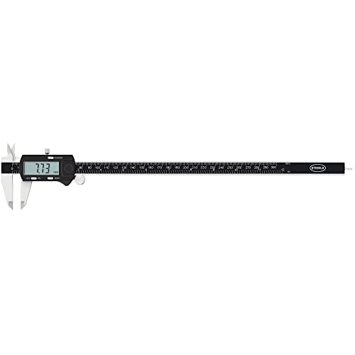 STEINLE 1321 Digital Messschieber 300 mm mit Feststellschraube, Ablesung: 0,01 mm Tiefenmaß eckig von STEINLE