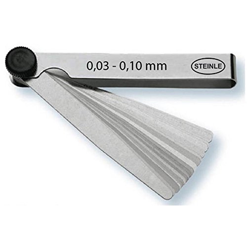 STEINLE 4101 Fühlerlehre im Satz 8 Blatt 0,03-0,10 mm STEINLE 4101 Fühlerlehre im Satz 8 Blatt 0,03-0,10 mm von STEINLE