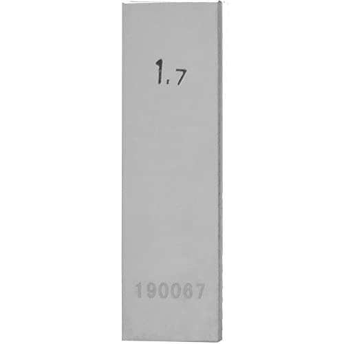 STEINLE 4202 Einzel Parallel Endmaß Stahl 1,7 mm DIN EN ISO 3650 mit Toleranzklasse: 1 von STEINLE