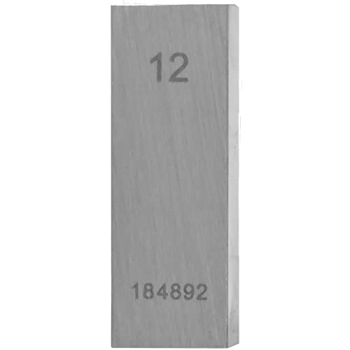 STEINLE 4202 Einzel Parallel Endmaß Stahl 12 mm DIN EN ISO 3650 mit Toleranzklasse: 1 von STEINLE