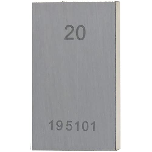 STEINLE 4202 Einzel Parallel Endmaß Stahl 20 mm DIN EN ISO 3650 mit Toleranzklasse: 1 von STEINLE