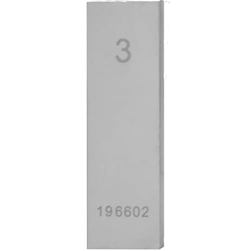 STEINLE 4202 Einzel Parallel Endmaß Stahl 3 mm DIN EN ISO 3650 mit Toleranzklasse: 1 von STEINLE