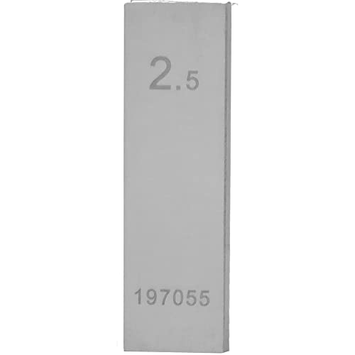 STEINLE 4213 Einzel Parallel Endmaß Stahl 2,5 mm DIN EN ISO 3650 mit Toleranzklasse: 2 von STEINLE