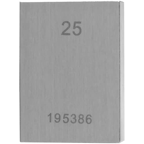 STEINLE 4213 Einzel Parallel Endmaß Stahl 25 mm DIN EN ISO 3650 mit Toleranzklasse: 2 von STEINLE