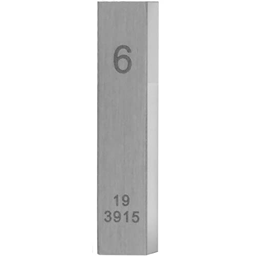 STEINLE 4213 Einzel Parallel Endmaß Stahl 6 mm DIN EN ISO 3650 mit Toleranzklasse: 2 von STEINLE