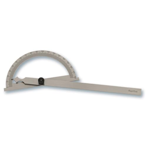 STEINLE 6202 Stahl Winkelmesser/Gradmesser 150 x 200 mm Präzisionsausführung Durchmesser Gradbogen: 150 mm Länge des freien Schenkels: 200 mm STEINLE 6202 Stahl Winkelmesser/Gradmesser 150 x 200 mm Präzisionsausführung Durchmesser Gradbogen: 150 mm Länge des freien Schenkels: 200 mm von STEINLE