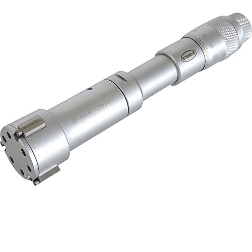 STEINLE Innenmessschraube 3-Punkt 30-40 mm Ablesung: 0,005 mm inkl. Einstellring: 40 mm Aktionspreis gültig bis 30.09.2021 von STEINLE