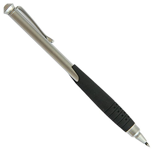 STEINLE R90 Reißnadel aus Hartmetall 120 mm in Kugelschreiberform mit Clip Verchromt mit gummiertem Griff von STEINLE