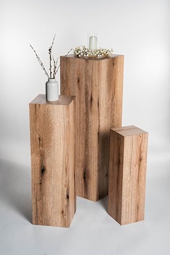 STEMA Seyfried Dekosäule, Säule/Podest/Sockel in 3 Größen (Eiche, Außensäule 60x17x17 cm) von STEMA Seyfried
