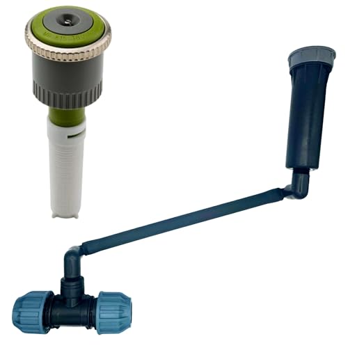 Hunter MP Rotator Profi-Installations-Set mit druckreguliertem PROS-04 Versenkgehäuse – Komplettset mit MP Rotator (1000-3500), Swing Joint, Kupplung & Versenkgehäuse (MP1000 360°, SJ - 30cm) von STEMAX-Wassertechnik
