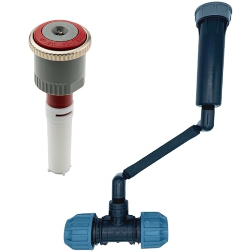 Hunter MP Rotator Profi-Installations-Set mit druckreguliertem PROS-04 Versenkgehäuse – Komplettset mit MP Rotator (1000-3500), Swing Joint, Kupplung & Versenkgehäuse (MP1000 90-210°, SJ - 15cm) von STEMAX-Wassertechnik
