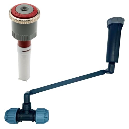 Hunter MP Rotator Profi-Installations-Set mit druckreguliertem PROS-04 Versenkgehäuse – Komplettset mit MP Rotator (1000-3500), Swing Joint, Kupplung & Versenkgehäuse (MP1000 90-210°, SJ - 30cm) von STEMAX-Wassertechnik
