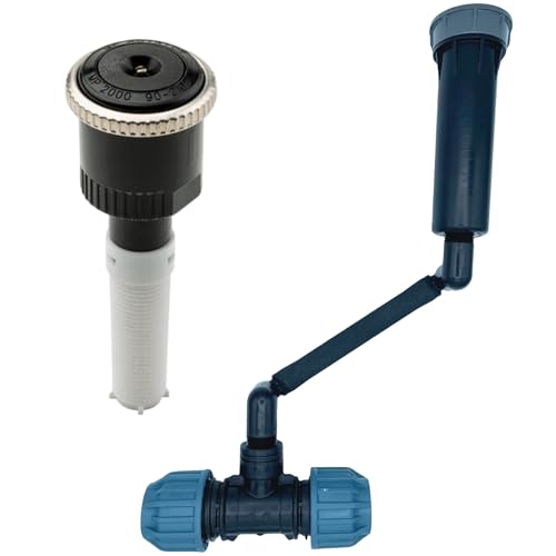 Hunter MP Rotator Profi-Installations-Set mit druckreguliertem PROS-04 Versenkgehäuse – Komplettset mit MP Rotator (1000-3500), Swing Joint, Kupplung & Versenkgehäuse (MP2000 90-210°, SJ - 15cm) von STEMAX-Wassertechnik