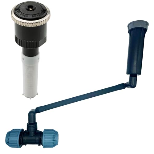 Hunter MP Rotator Profi-Installations-Set mit druckreguliertem PROS-04 Versenkgehäuse – Komplettset mit MP Rotator (1000-3500), Swing Joint, Kupplung & Versenkgehäuse (MP2000 90-210°, SJ - 30cm) von STEMAX-Wassertechnik