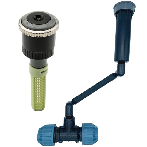 Hunter MP Rotator Profi-Installations-Set mit druckreguliertem PROS-04 Versenkgehäuse – Komplettset mit MP Rotator (1000-3500), Swing Joint, Kupplung & Versenkgehäuse (MP3000 360°, SJ - 15cm) von STEMAX-Wassertechnik