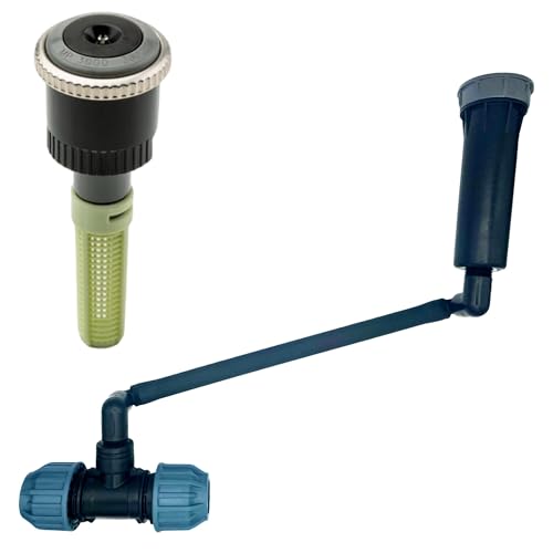 Hunter MP Rotator Profi-Installations-Set mit druckreguliertem PROS-04 Versenkgehäuse – Komplettset mit MP Rotator (1000-3500), Swing Joint, Kupplung & Versenkgehäuse (MP3000 360°, SJ - 30cm) von STEMAX-Wassertechnik