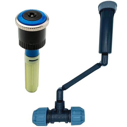 Hunter MP Rotator Profi-Installations-Set mit druckreguliertem PROS-04 Versenkgehäuse – Komplettset mit MP Rotator (1000-3500), Swing Joint, Kupplung & Versenkgehäuse (MP3000 90-210°, SJ - 15cm) von STEMAX-Wassertechnik