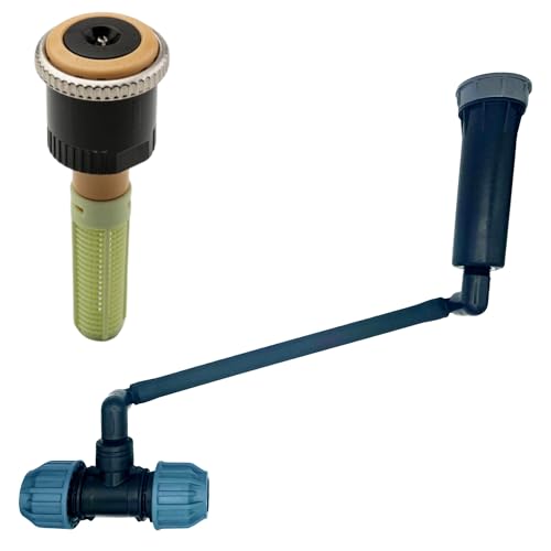 Hunter MP Rotator Profi-Installations-Set mit druckreguliertem PROS-04 Versenkgehäuse – Komplettset mit MP Rotator (1000-3500), Swing Joint, Kupplung & Versenkgehäuse (MP3500 90-210°, SJ - 30cm) von STEMAX-Wassertechnik