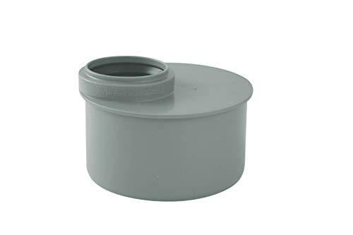 STEMAX-Wassertechnik Marley HT Abflussrohr Htr Reduziermuffe kurz Übergangsrohr exzentrisch in verschiedenen Nennweiten, Größe: DN110/50 von STEMAX-Wassertechnik