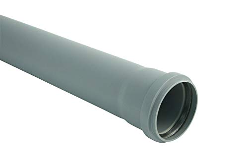 STEMAX-Wassertechnik Marley HTEM Rohr mit Steckmuffe 1000mm DN32,40,50,75,110, Größe: DN40 von STEMAX-Wassertechnik