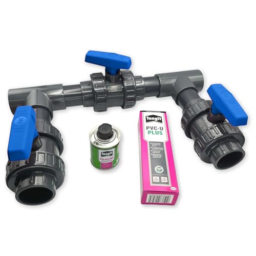 STEMAX-Wassertechnik Pool Baypass I Komplett-Set I 50mm I BLAU I Pool Schwimmbecken Poolheizung Solaranlage Wärmepumpe I Zur optimalen Steuerung von Wasser STEMAX-Wassertechnik Pool Baypass I Komplett-Set I 50mm I BLAU I Pool Schwimmbecken Poolheizung Solaranlage Wärmepumpe I Zur optimalen Steuerung von Wasser von STEMAX-Wassertechnik