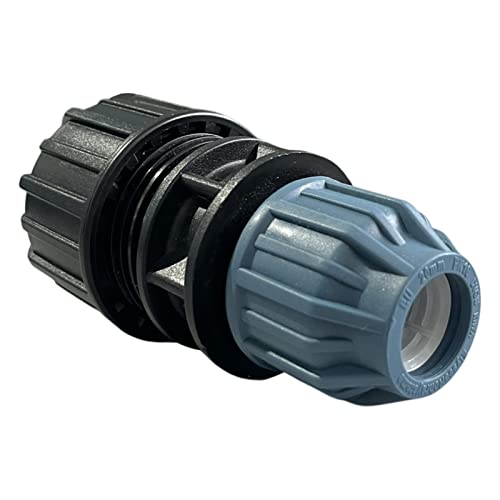 STEMAX-Wassertechnik: PP Globale Übergangskupplung/Universalkupplung von PE-Rohr auf Metallrohr, Größe: 20/27mm x 32mm von STEMAX-Wassertechnik