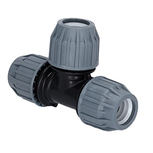 STEMAX-Wassertechnik: PP-Klemmverbinder, T-Stück 90° klemm x klemm x klemm, PN16, Trinkwasserzertifiziert, DVGW (25mm x 25mm x 25mm) von STEMAX-Wassertechnik