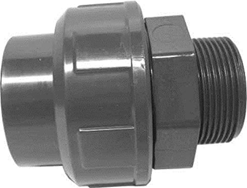 STEMAX-Wassertechnik: PVC-Gewindefittings und Übergänge, Verschraubung, klebemuffe x AG, Größe: 63mm x 2“ von STEMAX-Wassertechnik