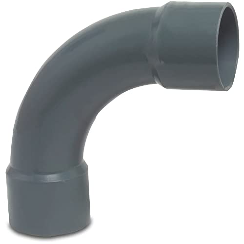 STEMAX-Wassertechnik: PVC-Klebefittings, Bogen 90°, klebemuffe x klebemuffe, Größe: 63mm x 63mm von STEMAX-Wassertechnik