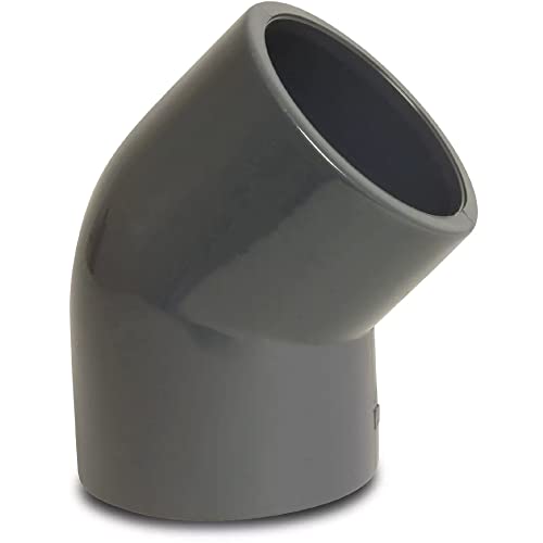 STEMAX-Wassertechnik: PVC-Klebefittings, Winkel 45°, klebemuffe x klebemuffe, Größe: 25mm x 25mm von STEMAX-Wassertechnik