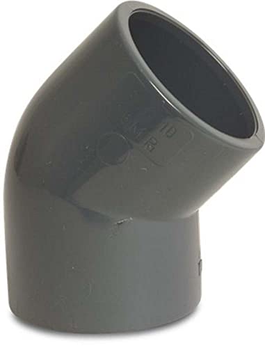 STEMAX-Wassertechnik: PVC-Klebefittings, Winkel 45°, klebemuffe x klebemuffe (12mm x 12mm) von STEMAX-Wassertechnik