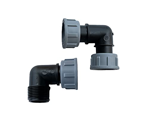 STEMAX-Wassertechnik: TAVLIT PP-Verteiler Fitting mit O-Ring, Winkel 1", Größe: IG x AG von STEMAX-Wassertechnik