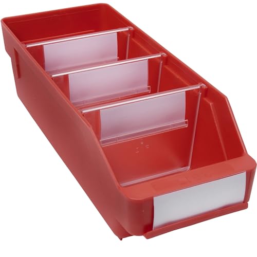 STEMO | Regalkasten aus hochschlagfestem Polypropylen | rot | LxBxH 300 x 118 x 95 mm | VE 30 Stk von STEMO