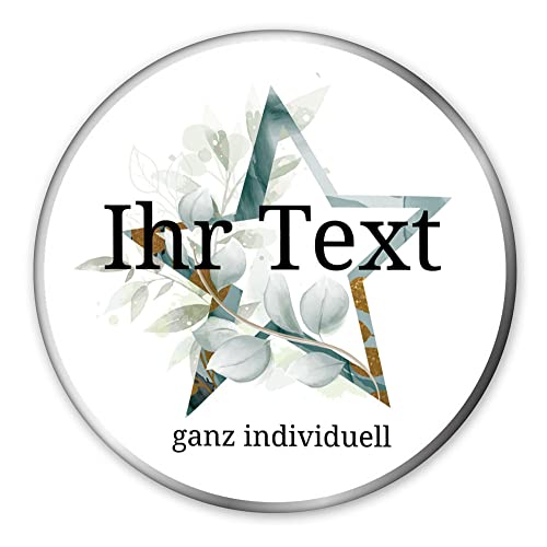 STEMPEL-FABRIK – personalisierbare runde Dose mit Name oder Wunschtext – Aquarell Motiv mit grünem Stern – bedruckte Geschenkdose – ideale Keksdose, Metalldose, Plätzchendose STEMPEL-FABRIK – personalisierbare runde Dose mit Name oder Wunschtext – Aquarell Motiv mit grünem Stern – bedruckte Geschenkdose – ideale Keksdose, Metalldose, Plätzchendose von STEMPEL-FABRIK