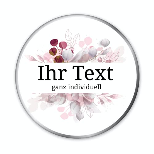 STEMPEL-FABRIK – personalisierbare runde Dose mit Name oder Wunschtext – Aquarell Motiv mit rotem Blumenrahmen – bedruckte Geschenkdose – ideale Keksdose, Metalldose, Plätzchendose STEMPEL-FABRIK – personalisierbare runde Dose mit Name oder Wunschtext – Aquarell Motiv mit rotem Blumenrahmen – bedruckte Geschenkdose – ideale Keksdose, Metalldose, Plätzchendose von STEMPEL-FABRIK